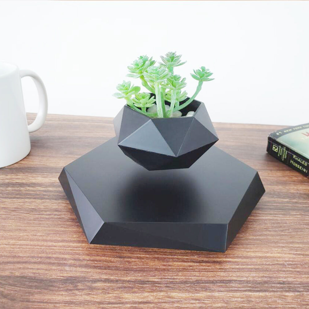 Floating Magnetic Levitating Flower Pot Bonsai Air Plant Pot Planter Potted for Home Office Desk Decor Creative Gift