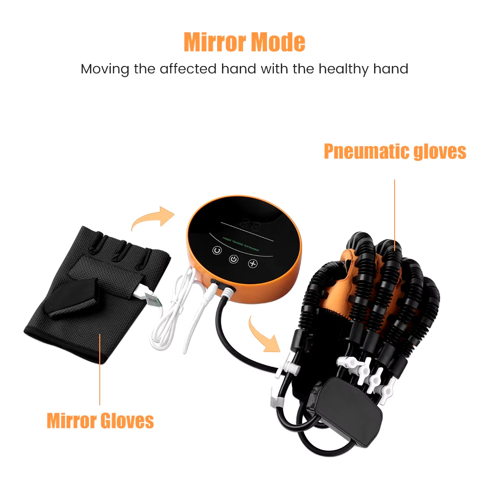 Intelligent Hand Massage Rehabilitation Training Robot Gloves for Stroke Hemiplegia Hand Function Recovery Finger Trainer Glove