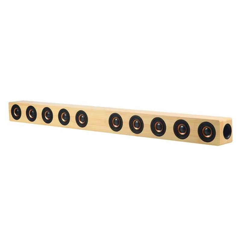 High Power Bluetooth Speakers Wooden Soundbar for TV Home Theater System Stereo Boombox with Subwoofer Sound Box Remote Control